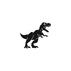 vector illustration of a black dragon