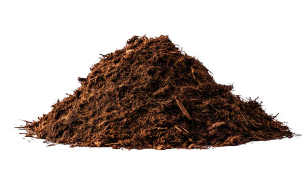 Pile of dark brown soil (1)