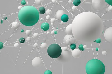 Abstract network of spheres