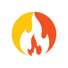 fire logo design burning and blazing