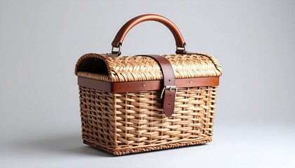 empty wicker basket