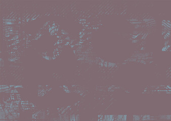 Glitch distorted geometric shape . Noise destroyed logo . Trendy cyber punk poster . Glitched frame .Grunge textured . Distressed effect .Vector shapes with a halftone dots screen print texture.