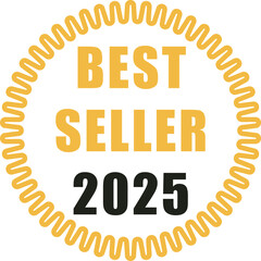 Vector illustration of a Best seller label 