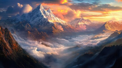 Fototapeta premium View from the plane, river, landscape, travel, top view, mountains