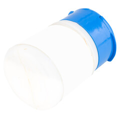 Plastic Salt Bottle on White Background