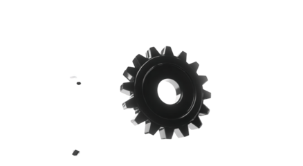 3D rendered gear