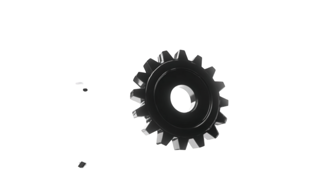 3D rendered gear