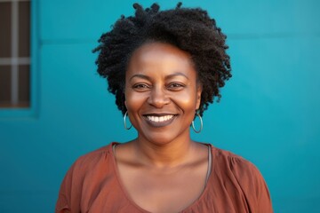 African american woman smiling adult smile.
