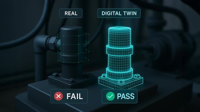 Digital twin technology enables test and result comparison industry improving accuracy and efficiency with virtual and real object integration