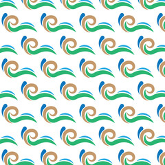 seamless pattern with waves
