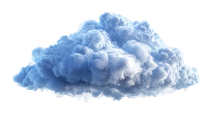 A detailed illustration of a cumulus cloud