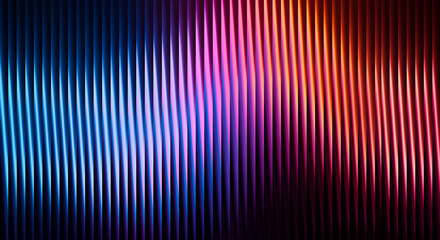 Abstract vertical neon light streaks vibrant blue purple red gradient dynamic digital background illustration