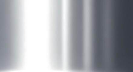 Abstract vertical metallic texture with bright light reflections and soft shadows