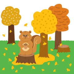 다람쥐와 가을