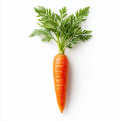 bunch of carrots on white background