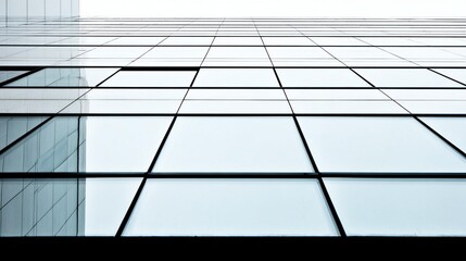 Modern building facade with glass windows