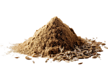 Pile of ground spice with whole seeds (1)