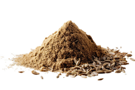 Pile of ground spice with whole seeds (1)