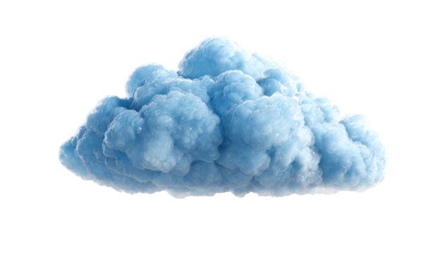 Light-blue fluffy cloud graphic