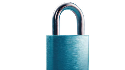 Fototapeta premium Close-up of a light teal padlock
