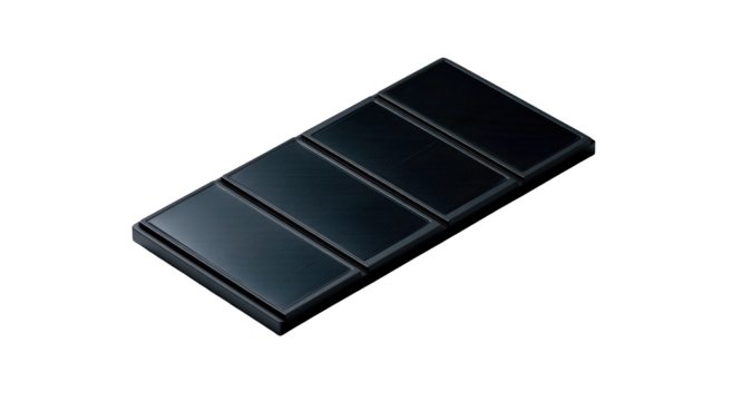 Solar panel array, dark gray - Powered by Adobe