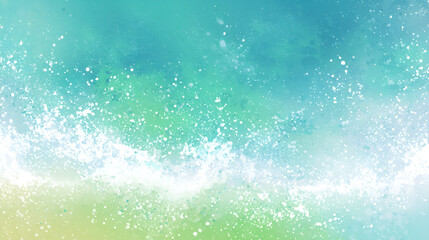 Watercolor style, cool style, simple background materials
