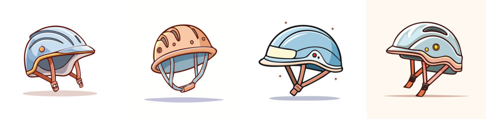 helmet vector pack in contemporary style with balanced composition.