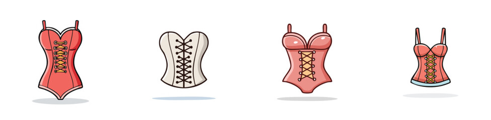 corset vector pack in contemporary style with balanced composition.