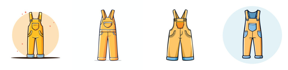 jumpsuit vector pack in contemporary style with balanced composition.