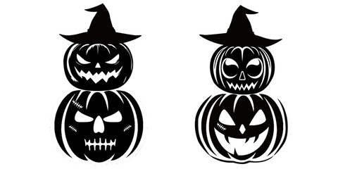 halloween day - pumpkin and creepy halloween