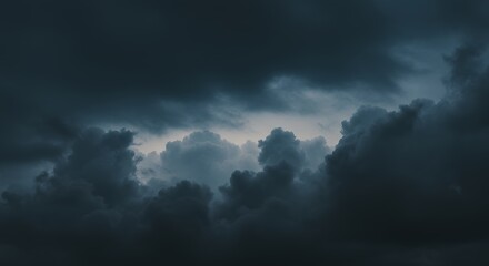 Obraz premium Dark stormy cloudscape background