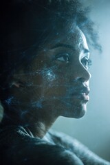 Digital art portrait of a woman