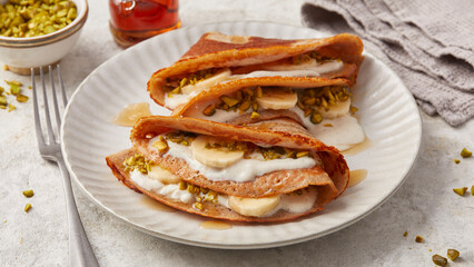 Buckwheat banana pancakes
