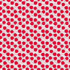Cute Strawberry Texture Vector Design
