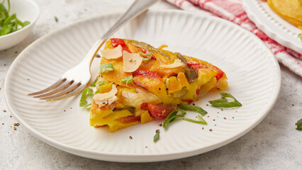 Spring onion frittata