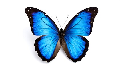 Vibrant blue butterfly