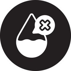 water crisis glyph icon