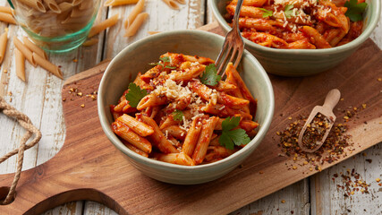 Penne arrabbiata