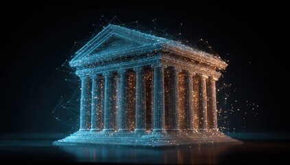 Digital Grecian temple