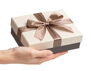 hand holding a gift box