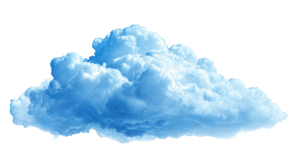 Light blue cumulus cloud