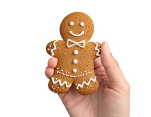 gingerbread man isolated on white