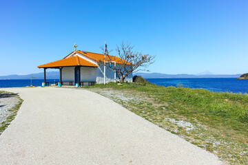 Fototapeta premium Kassandra coastline near near village of Xina, Chalkidiki, Greece