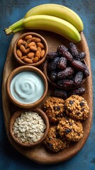 Healthy breakfast spread