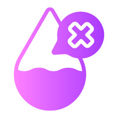 water crisis gradient icon