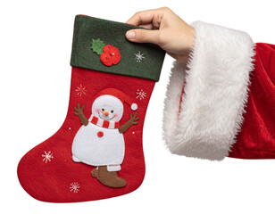 christmas stocking with gifts