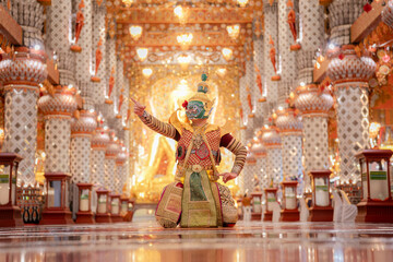 Traditional Masked Dance Performance in Beautiful Temple Setting