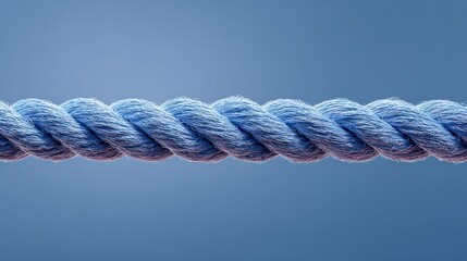 Extended Blue Rope With Soft Lighting and Minimalist Design
