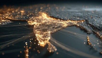 Global map of illuminated cities