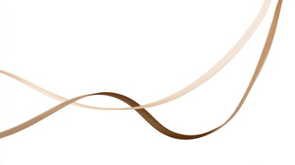 Elegant Thin String Illustration in Minimalist Style With Soft Lines